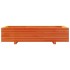 Jardinera de madera maciza de pino marrón cera 110x60x26,5