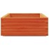 Jardinera de madera maciza de pino marrón cera 110x60x26,5