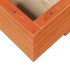 Jardinera de madera maciza de pino marrón cera 110x60x26,5