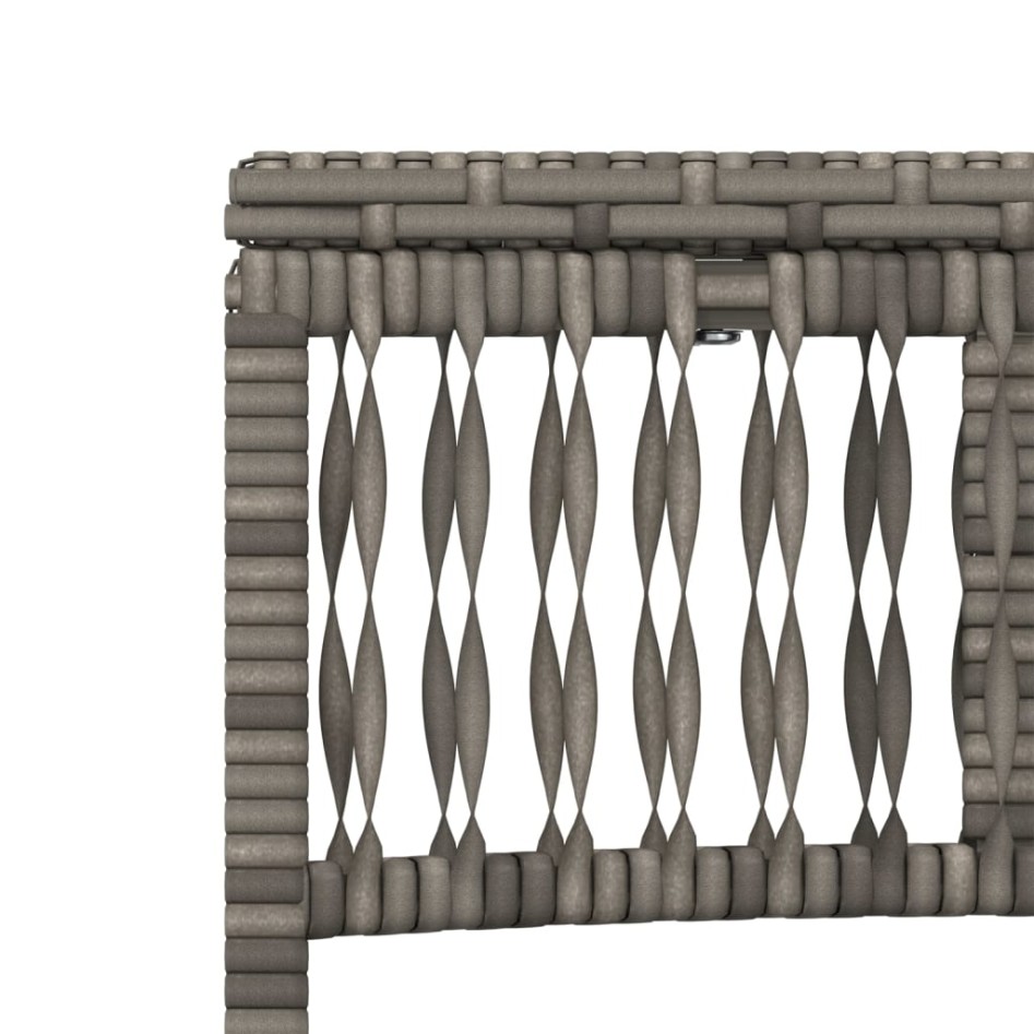 Tumbonas con mesita 2 unidades ratán sintético