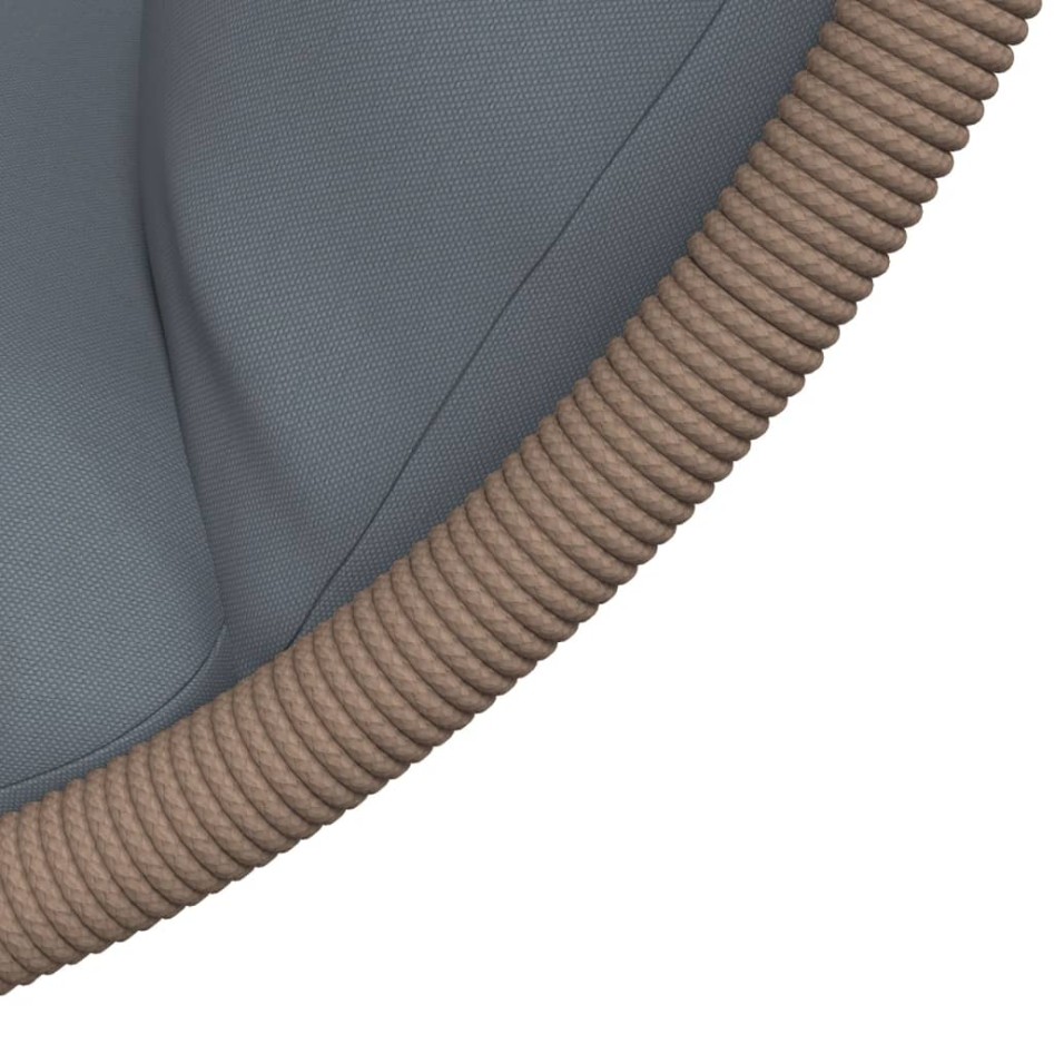 Silla colgante huevo con soporte ratán y acero gris