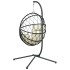Silla colgante huevo con soporte ratán y acero