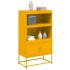 Aparador de acero amarillo mostaza 68,5x38,5x123,5