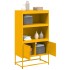 Aparador de acero amarillo mostaza 68,5x38,5x123,5