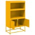 Aparador de acero amarillo mostaza 68,5x38,5x123,5
