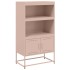 Aparador de acero rosa 68,5x38,5x123,5