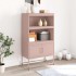 Aparador de acero rosa 68,5x38,5x123,5