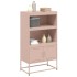 Aparador de acero rosa 68,5x38,5x123,5