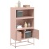 Aparador de acero rosa 68,5x38,5x123,5