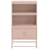 Aparador de acero rosa 68,5x38,5x123,5