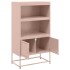 Aparador de acero rosa 68,5x38,5x123,5