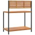 Mesa de trabajo de jardín madera de acacia y acero 90x50x110