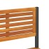 Mesa de trabajo de jardín madera de acacia y acero 90x50x110