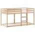 Cama litera sin colchón madera maciza de pino 90x200
