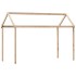 Cama litera con techo madera maciza de pino 80x200