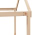 Cama litera con techo madera maciza de pino 80x200