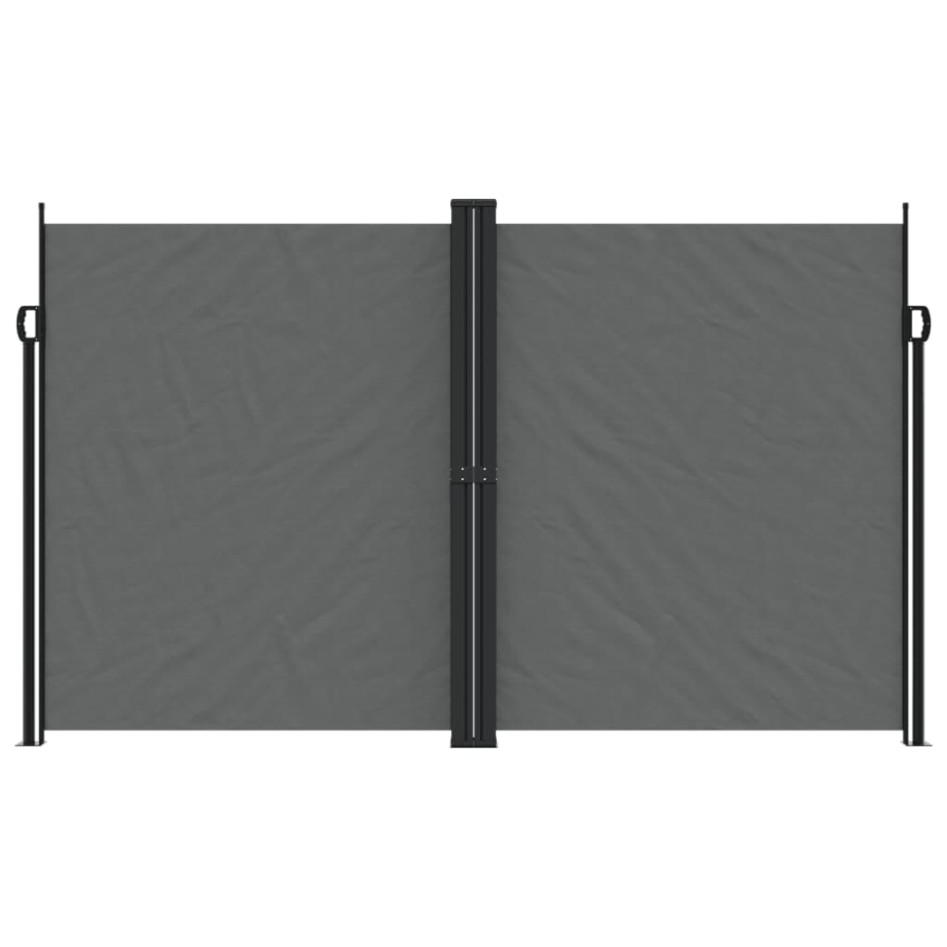 Toldo lateral retráctil gris antracita 200x600