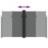 Toldo lateral retráctil gris antracita 200x600