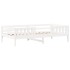 Estructura cama con techo madera maciza pino blanca 80x200