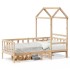 Sofá cama con techo madera maciza de pino 90x200