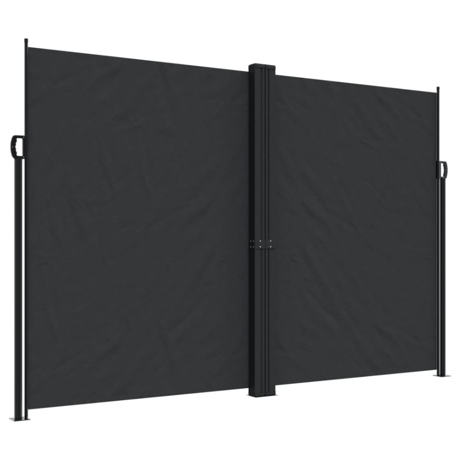 Toldo lateral retráctil negro 220x600