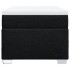 Cama box spring con colchón tela negro 90x200