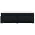 Cama box spring con colchón tela negro 90x200