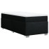 Cama box spring con colchón tela negro 90x200