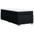 Cama box spring con colchón tela negro 90x190