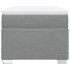 Cama box spring con colchón tela gris claro 80x200
