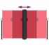 Toldo lateral retráctil rojo 160x1200