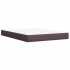 Cama box spring con colchón tela marrón oscuro 140x190