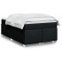 Cama box spring con colchón tela negro 120x200