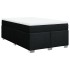Cama box spring con colchón tela negro 120x200