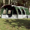 Tienda de campaña familiar túnel 8 personas impermeable verde