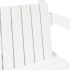 Banco con techo madera maciza de pino blanco 117,5x70x176,5