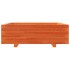 Jardinera de madera maciza de pino marrón cera 80x80x26,5