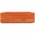 Jardinera de madera maciza de pino marrón cera 80x80x26,5