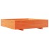 Jardinera de madera maciza de pino marrón cera 110x110x26,5