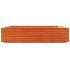 Jardinera de madera maciza de pino marrón cera 110x110x26,5