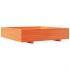 Jardinera de madera maciza de pino marrón cera 110x110x26,5
