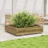 Jardinera madera de pino impregnada 110x110x26,5