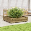 Jardinera madera de pino impregnada 110x110x26,5 cm