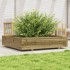 Jardinera madera de pino impregnada 110x110x26,5