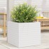 Jardinera de madera maciza de pino blanca 50x50x46