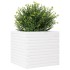Jardinera de madera maciza de pino blanca 50x50x46