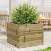 Jardinera de madera de pino impregnada 60x60x46 cm