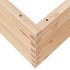 Jardinera de madera maciza de pino 90x90x46