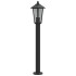 Lámparas de suelo de exterior 3 uds acero inoxidable negro