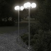 Farolas de exterior 2 unidades acero inoxidable 215 cm